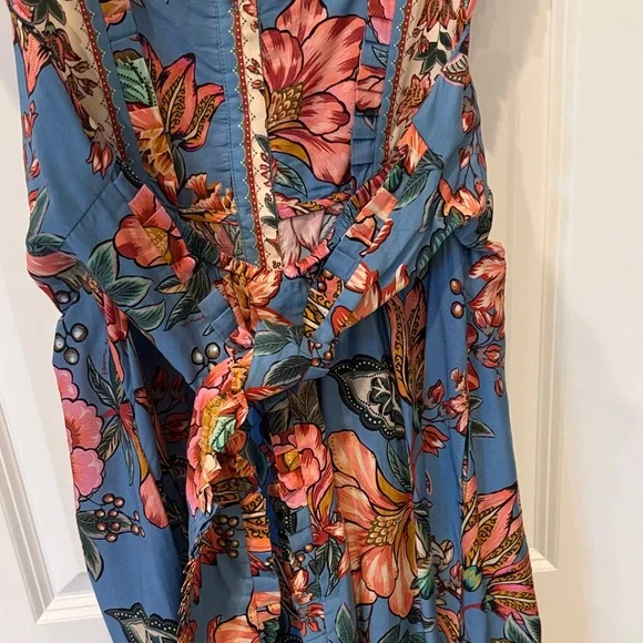 Farm Rio Blue Maxi Dress - Picture 6 of 7